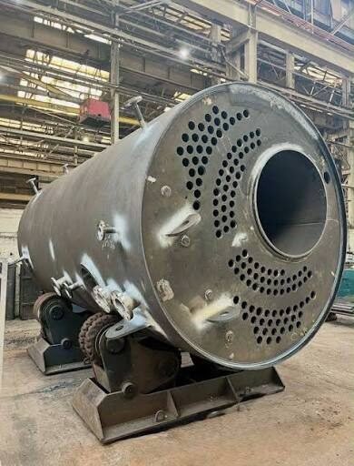 Assembled boiler shell ready for finishing
