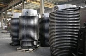 Thermal oil heater coil assemblies