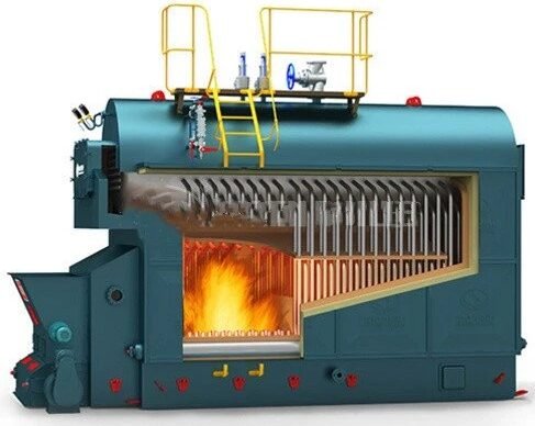 Water tube coal fired steam boiler with furnace