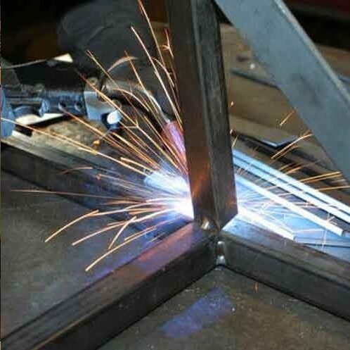 Structural welding at Continental Boilers fabrication facility